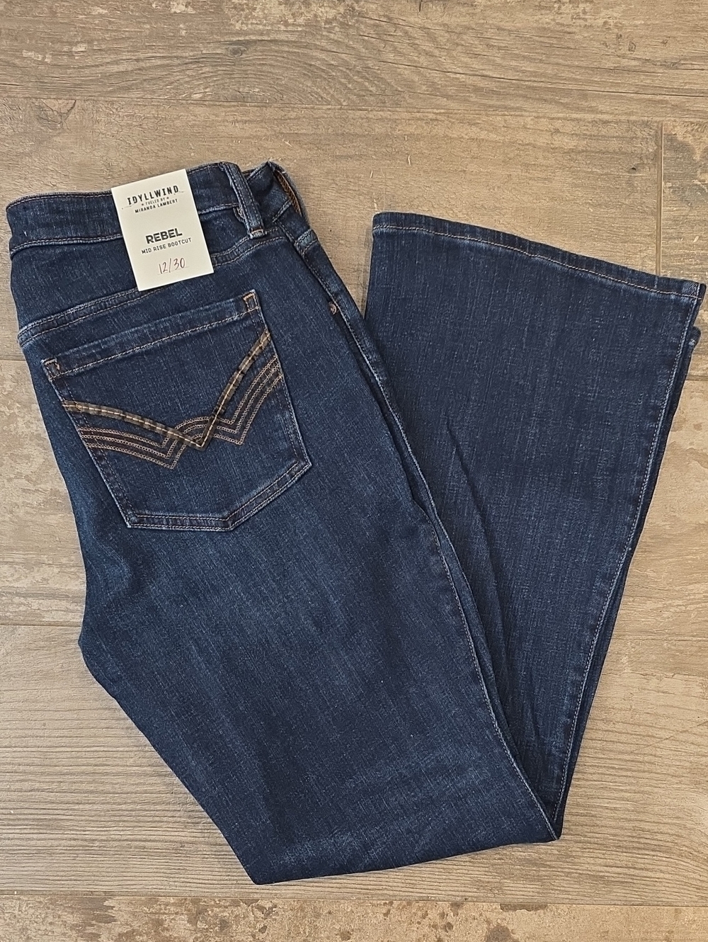 Idyllwind Rebel Women’s Dark Blue Mid Rise Bootcut Jeans
